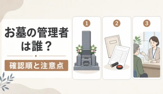 お墓の管理者は誰？寺院・公営・民営霊園の違いと確認順