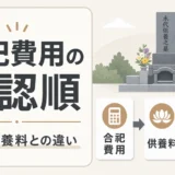 合祀費用と永代供養料の違いを確認するサムネイル