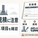 墓石撤去の一式見積で確認する内訳3項目