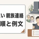 墓じまいの親族連絡で相談順と例文を示すサムネイル