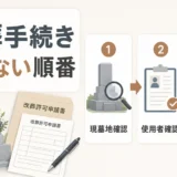 改葬手続きが進まない時に確認する順番を示す図解