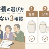 手元供養の選び方と後悔しないための確認項目を示す図