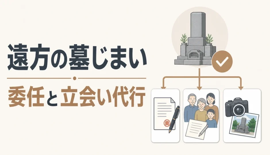 遠方の墓じまいで委任と立会い代行を検討する解説サムネイル