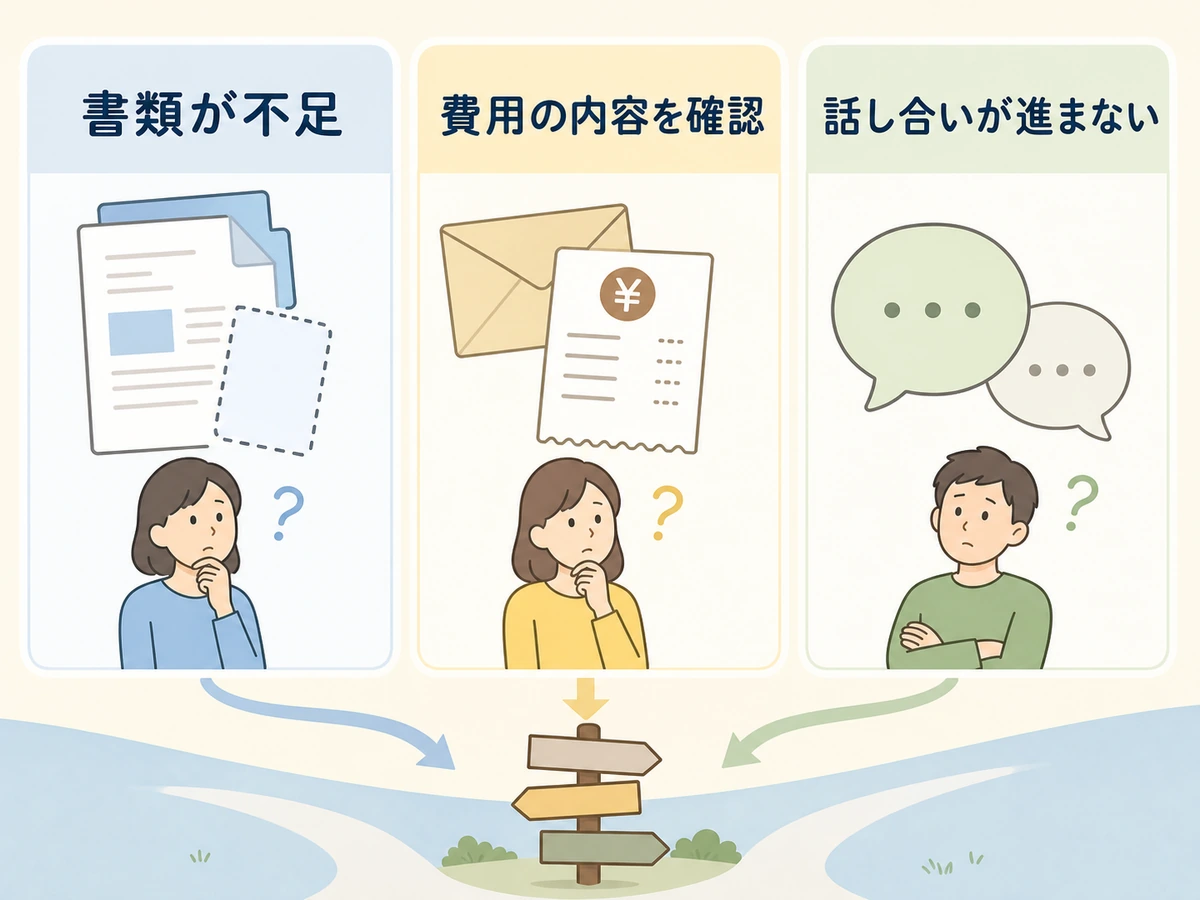 お寺との相談が進まない理由別の確認ポイント