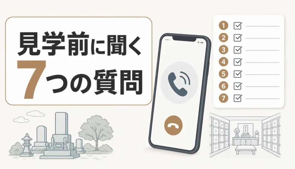 霊園・納骨堂の見学前に電話で聞く7つの質問