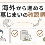 海外在住者が墓じまいを進める前の確認順