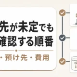 改葬先が未定の墓じまいで先に確認する許可・預け先・費用の順番