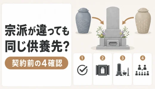 宗派が違う遺骨は同じ供養先に入れられる？契約前の確認ポイント